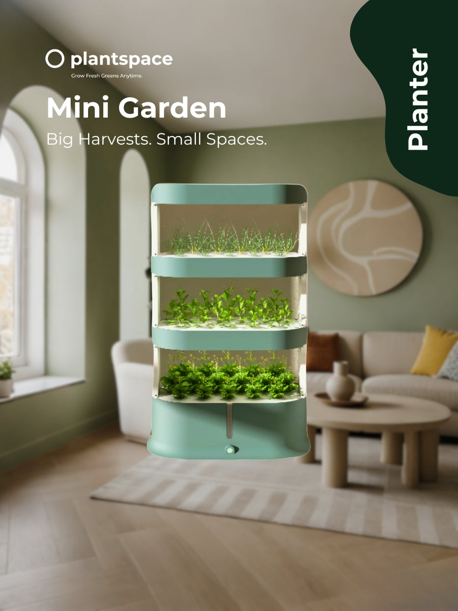 (Pre-Order) PlantSpace Mini Garden – Smart Indoor Hydroponic Planter with LED Grow Lights (64 Plants Max)
