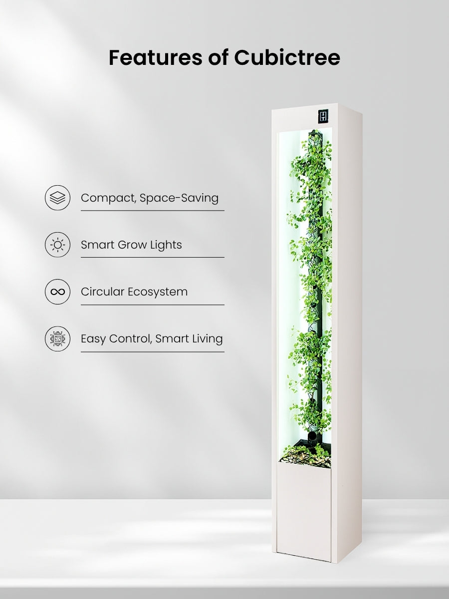 CubicTree Micro Farm – Smart Indoor Vertical Garden for Fresh, Pesticide-Free Veggies