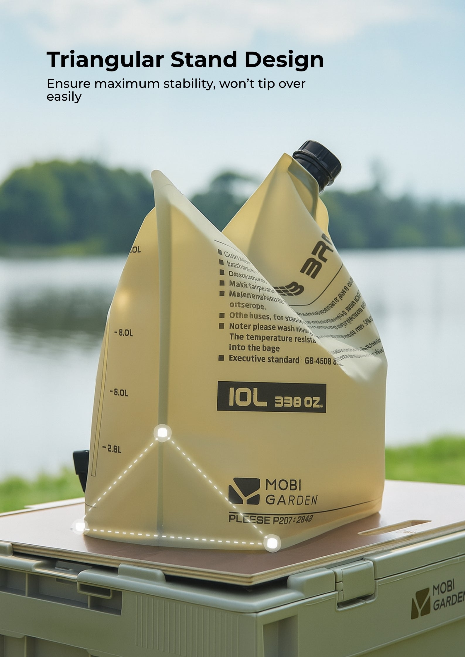 (Pre-Order) 10L Foldable Fertilizer Storage Bag – Durable, Leak-Proof, with Stable Triangular Base