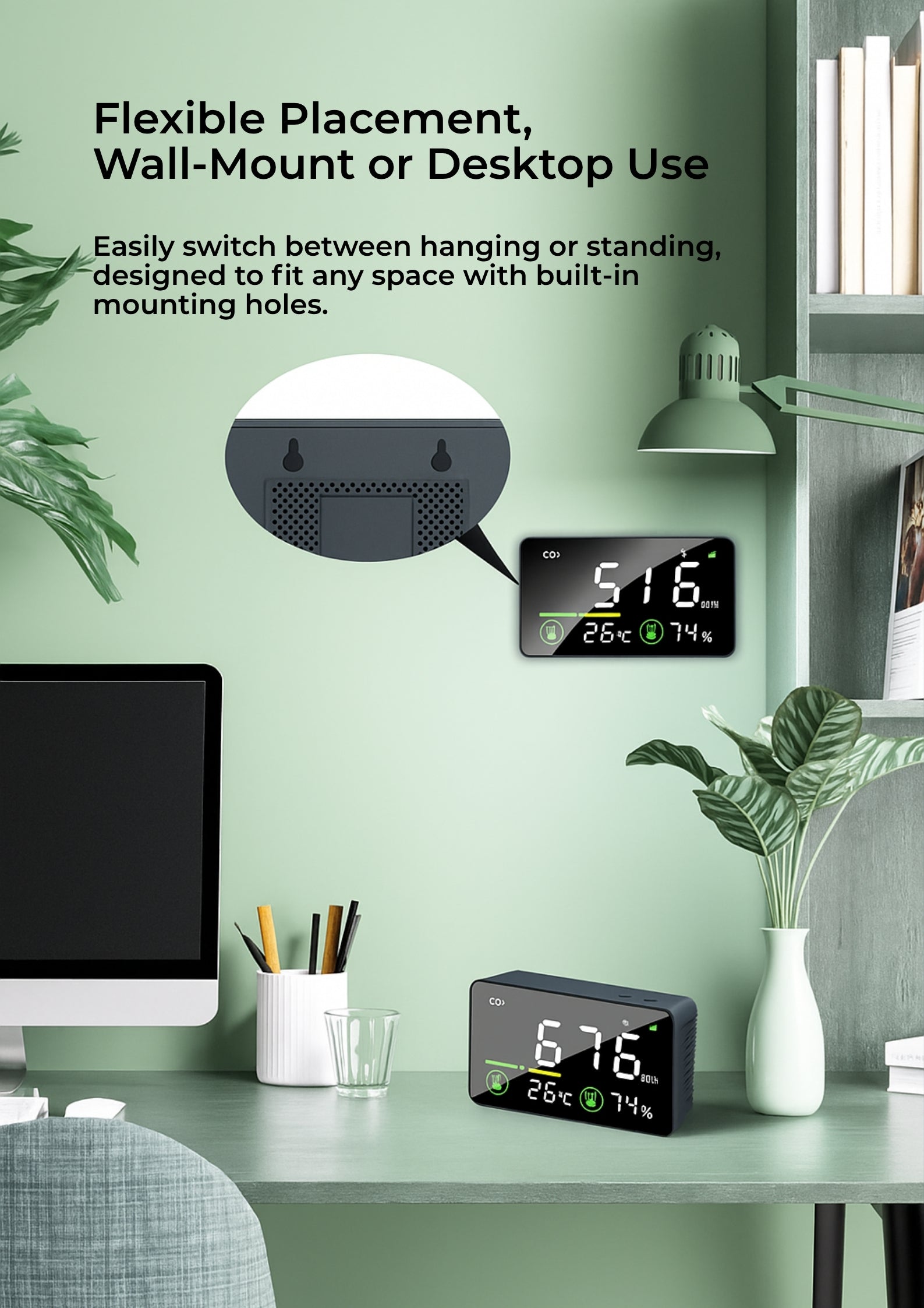 (Pre-Order) Smart CO₂, Temperature & Humidity Detector – Real-Time Air Quality Monitor for Home, Greenhouse, Indoor Grow & Factory Use