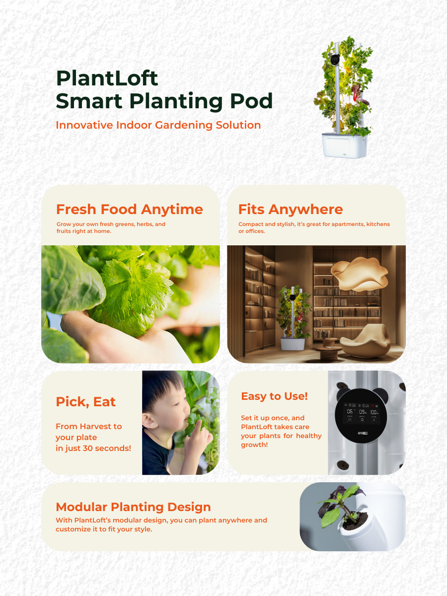 (Pre Order) PlantLoft Smart Planting Pod Home Hydroponic Garden Smart Indoor Gardening System
